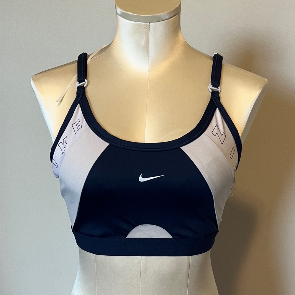 Nike Women's Black and Gray Sports Bra